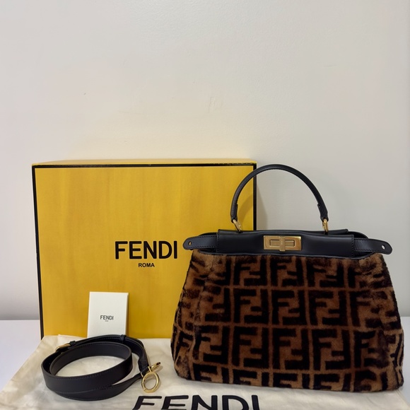 Medium Fendi Zucca Peekaboo - Picture 1 of 11